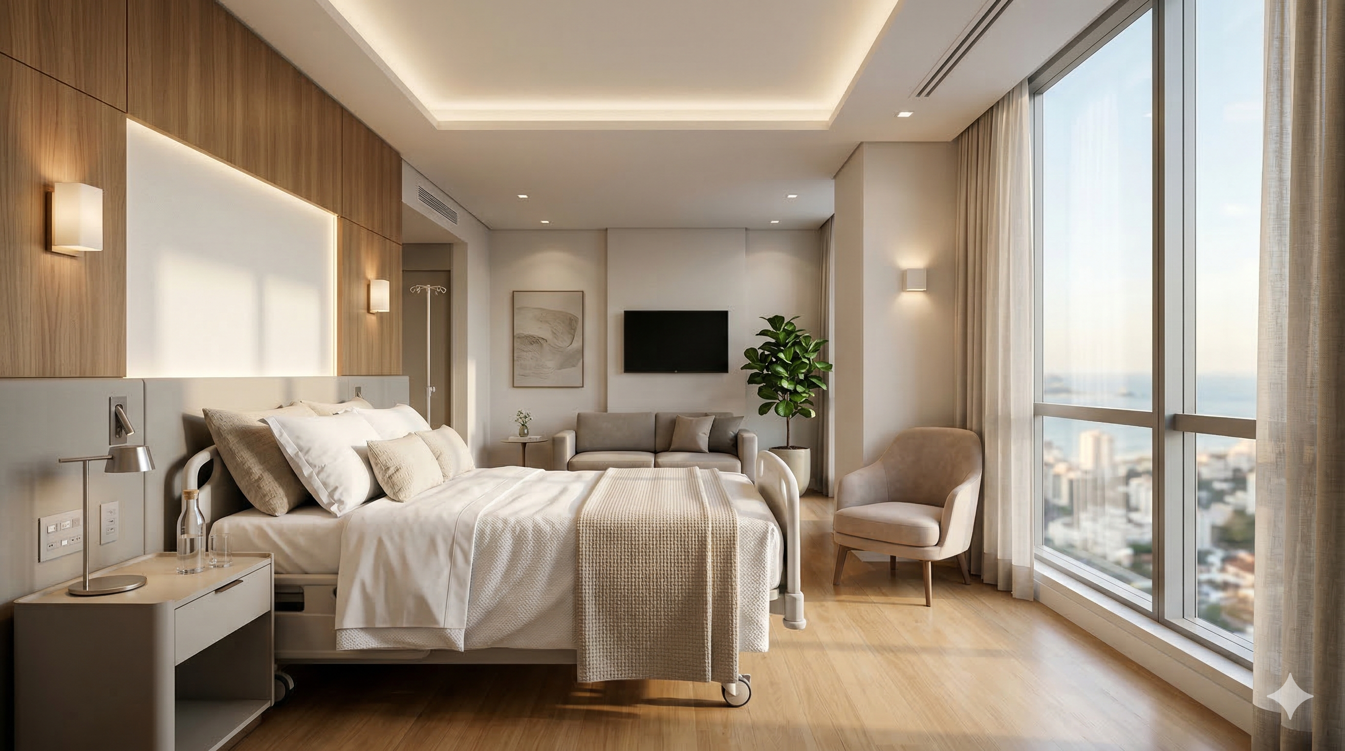 Suite hospitalar de luxo
